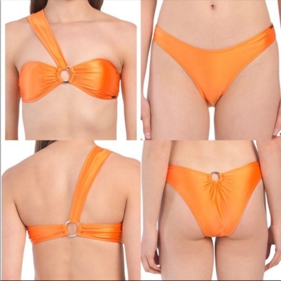 NWT Kendall & Kylie Orange Ring Bikini - Picture 2 of 3